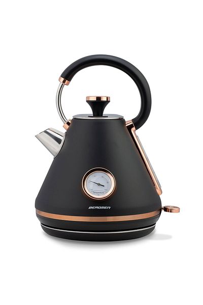 ideal STORE Electric Kettle with Thermometer Modern Kettle idealStore, 1.7L Capacity, Non-Slip Swivel Base