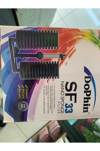Antikapetshop Dophin Sf 33 - فلتر بيبو مع مصاصة، إسفنجة نانو
