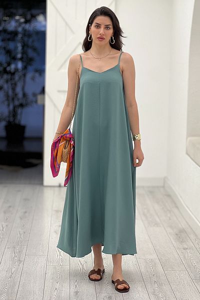Act Pepicino Kids&Boutique Green Strap Dress 2795