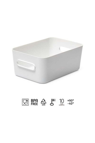 Orthex SmartStore Compact M storage box, White, 29.5x19.5x12 cm