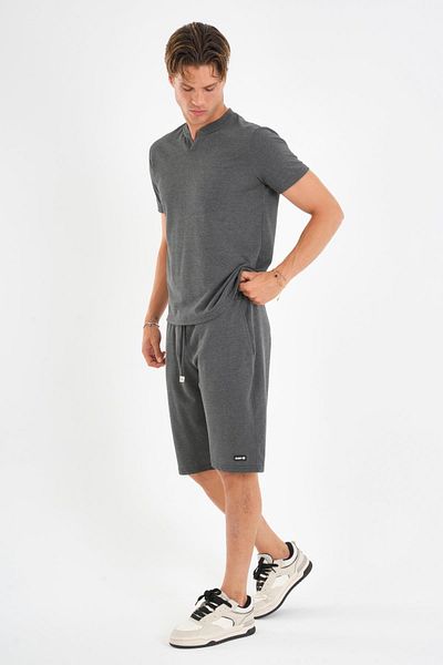 ALEXANDERGARDI Tie-Up T-Shirt-Shorts Set with Pockets
