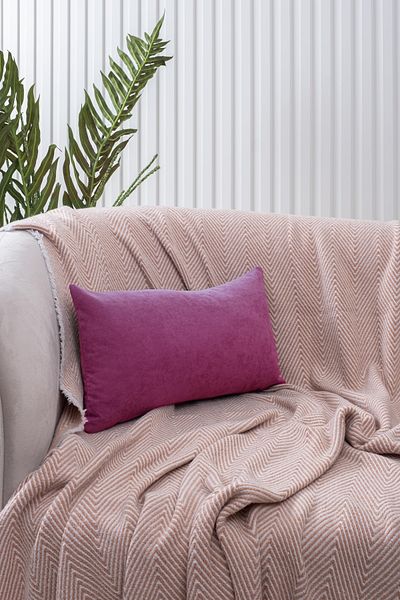 ÖZENEV Panoroma Fuchsia Plain Plain Throw Pillow Case Suitable for Punch (Punch) Processing Decorative Pillow Case 50X50