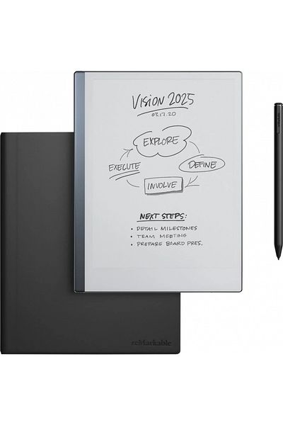 remarkable reMarkable 2 ePaper Tablet with Book Folio, Marker Plus pen and Marker tips included, silver