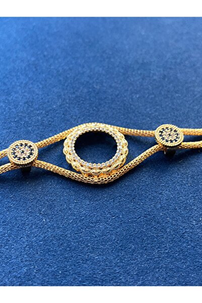 Butik Çeyrek Altın Uyumlu Taşlı Bileklik