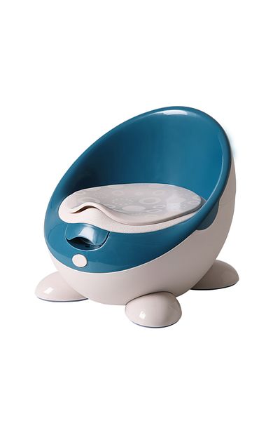 Little Mom Olita pentru copii Little Mom First Class Navy, cu adaptor moale din spuma PU, spatar ergonomic, vas