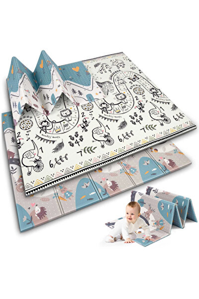 ideal STORE First Steps Foldable Mat, Double-Sided Foam IdealStore, Size 200 X 150 X 1, Heat Resistant