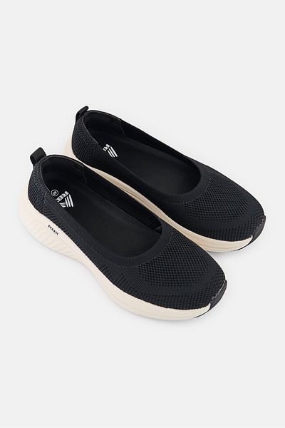 RBX Women Slip On Walking Shoes, Black