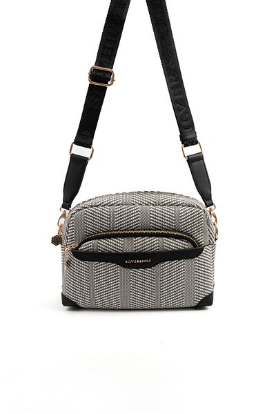 Silver Polo Silver & Polo Black White - Black SP1201 Geantă Crossbody pentru femei