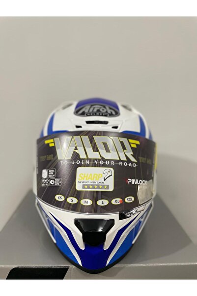 Airoh VALOR WINGS BLUE GLOSS KASK