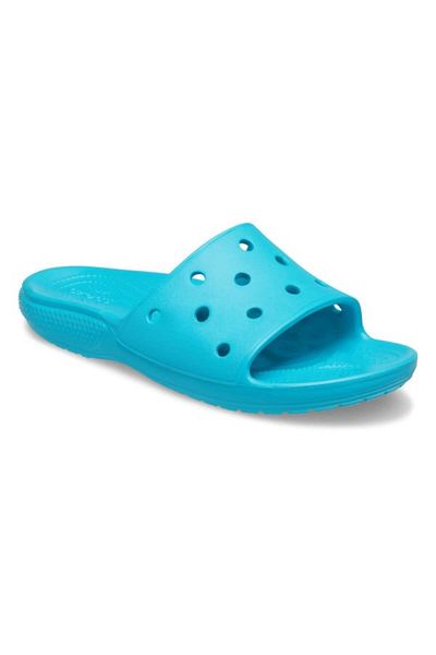 Crocs Classic Slide Iconic Crocs Comfort Slippers 46-47 EU - M12 US Light Blue - Digital Aqua