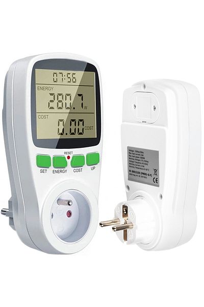 ideal STORE IdealStore SaveEnergy Energy Meter Socket, Digital, Energy Consumption Setting, kWh Cost Setting