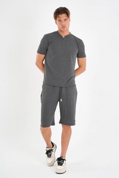 ALEXANDERGARDI Tie-Up T-Shirt-Shorts Set with Pockets