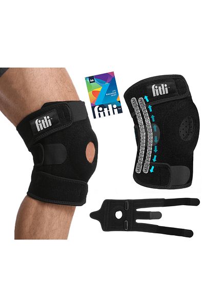Fitli Genunchiera Cu Tesatura Respirabila Si Anti-alunecare, Negru