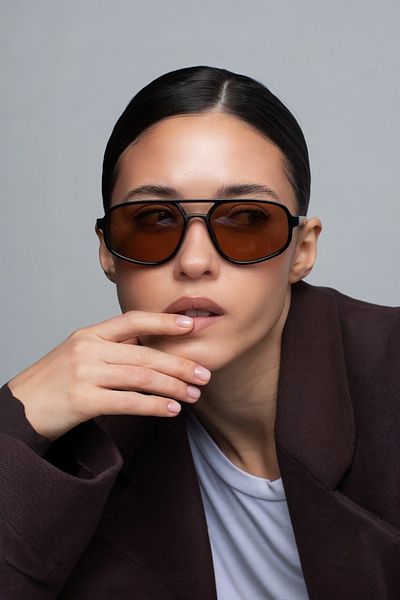 COOLANDBETTER Margot Oval Pilot Thin Frame Popular Sunglasses