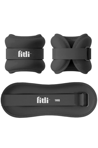 Fitli Greutati pentru glezne,incheieturi, brate ,1.5kg, Negru