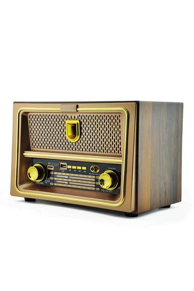 Yuegan Rechargeable Wireless Radio Classic FM Radio Multicolor