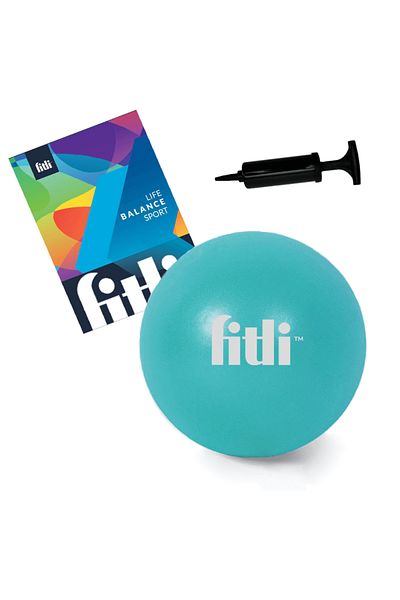 Fitli Minge fitness 22cm, pompa inclusa, Turcoaz