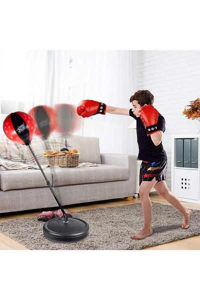 İSP "LikeSmart BOXER" boxing set for children, gloves and punching bag with metal leg and stand, pump,