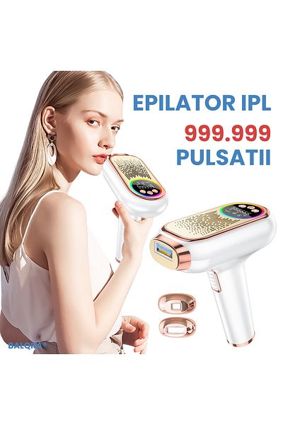 BALQRA IPL epilator 999,999 pulses BALQRA®, Manual and automatic mode, 9 intensity levels