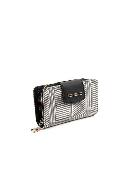 Silver Polo Silver & Polo Black White - Black Sp1202 Women's Wallet & Card Holder
