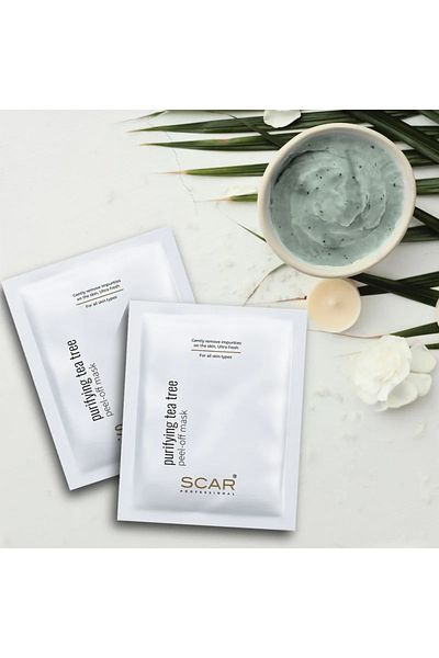 Scar Professional Scar Face Care Peel-off Mask, 30g Pack of 5, Made in France