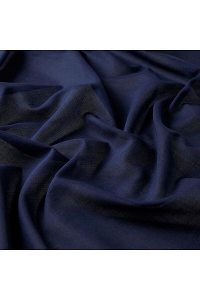 ipekevi Απλό βαμβακερό κασκόλ - Navy Blue