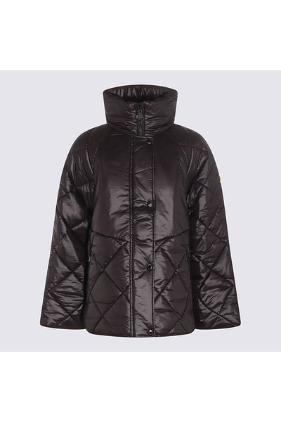 Barbour Jachetă Barbour neagră cu puf