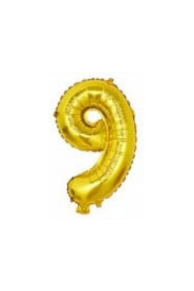 Blusmart Birthday Balloon Number 9, PVC, 35 Cm
