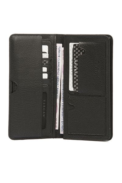 Tergan Black Leather Men's Wallet 1592A6F