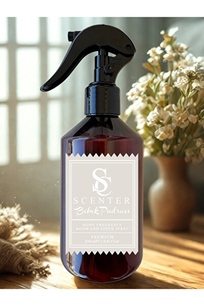 SCENTER Bebek Pudrası Oda Ve Çamaşır Spreyi Oda Kokusu 250 ml