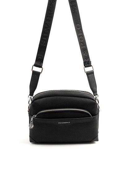 Silver Polo Geantă de damă Silver & Polo Black SP1201