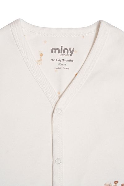 Miny Center Unisex Baby Vest with Giraffe Figure