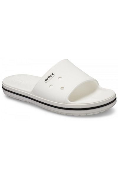 Crocs Crocband III Slide Slippers 45-46 EU - M11 US White - White/Black