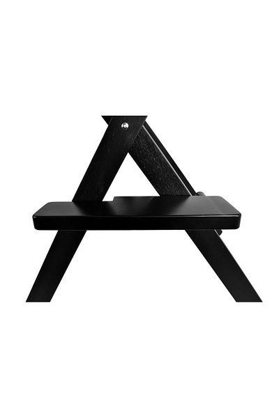 ideal STORE Beauty Lux idealSTORE Foldable Makeup Chair, Solid Construction, Aluminum + Beech Wood Material,