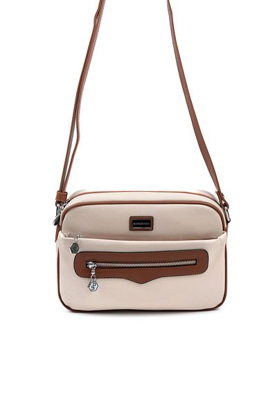 Silver Polo Silver & Polo Beige - Geantă de damă Taba SP491