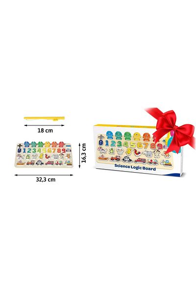 ideal STORE FUNNY LEARN IdealStore Educational Board, 7 in 1 Activity Center, Two Drawing Sides, Fish
