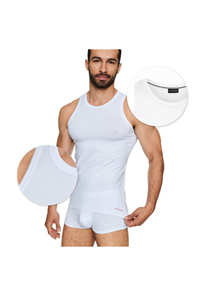 Henderson Men's Classic Undershirt Camisole Tank Top Cotton & Elastane | Brass