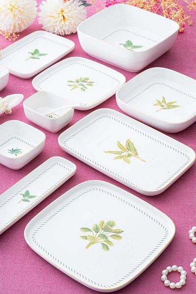 ACAR Leona 6-Person 45 Piece Breakfast & Dinner Set