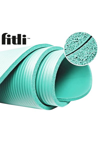 Fitli Saltea Yoga pentru exercitii, din cauciuc, 183x61 cm, Turcoaz