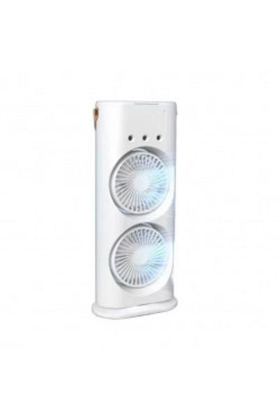 victiny Ventilator dublu Mist & Breeze, cu funcție de pulverizare și oscilație de 90 grade
