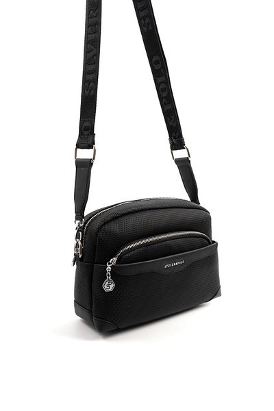 Silver Polo Geantă de damă Silver & Polo Black SP1201