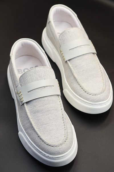 HEROD Men's Beige Sneaker Shoes Daily Comfortable Soft Lightweight Polyurethane Sole
