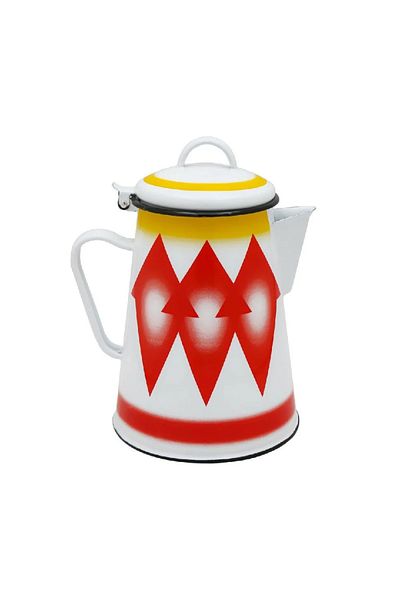 BASURRAH 1.8L White and Red Shinko Jug