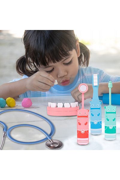 ideal STORE idealSTORE Dentistry Smart Wooden Medical Kit, Includes Various Dental Accessories, Toothbrush