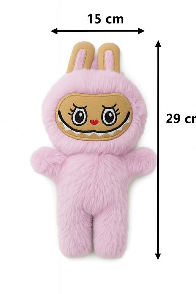 SNSTİCARET Labubu Plush Doll Decorative Pillow, Sleeping Companion Labubu Toy