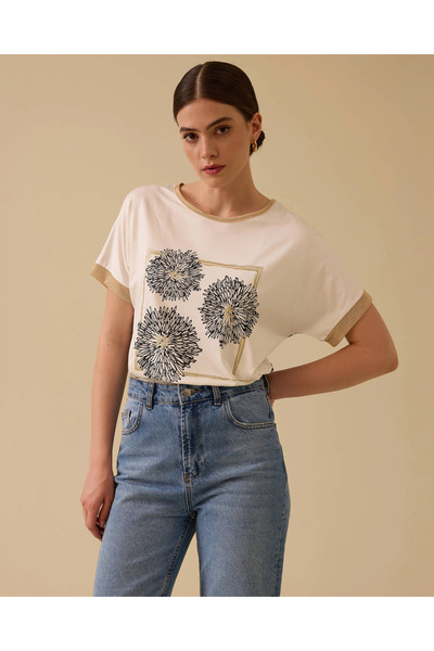SEÇİL Baskılı Kısa Kollu Tişört