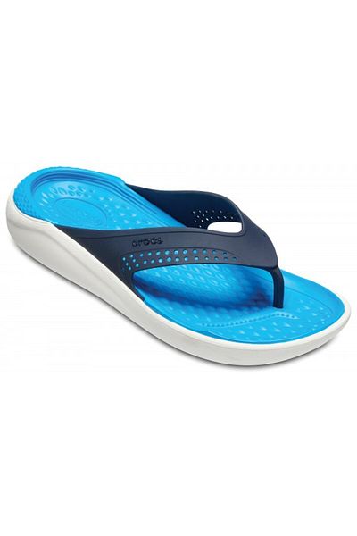 Crocs LiteRide Flip 37-38 EU - M5/W7 US Blue - Navy/White