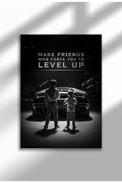 21mxm Motivational Canvas Poster, GT-R Night Drive Art, "Crave Success" Quote, Fuel Your Hustle 2025
