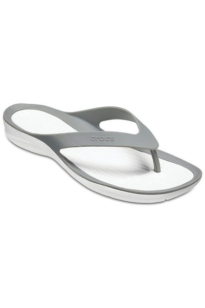 Crocs Women's Swiftwater Flip 41-42 EU - W10 US Gray - Smoke/White