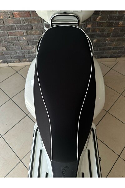 LUXURY BRAND VESP GTS UYUMLU YERLİ SOFTJELL KOLTUK KILIFI BEYAZ FİTİLLİ